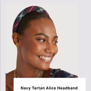 Hill House Home navy tartan Alice headband